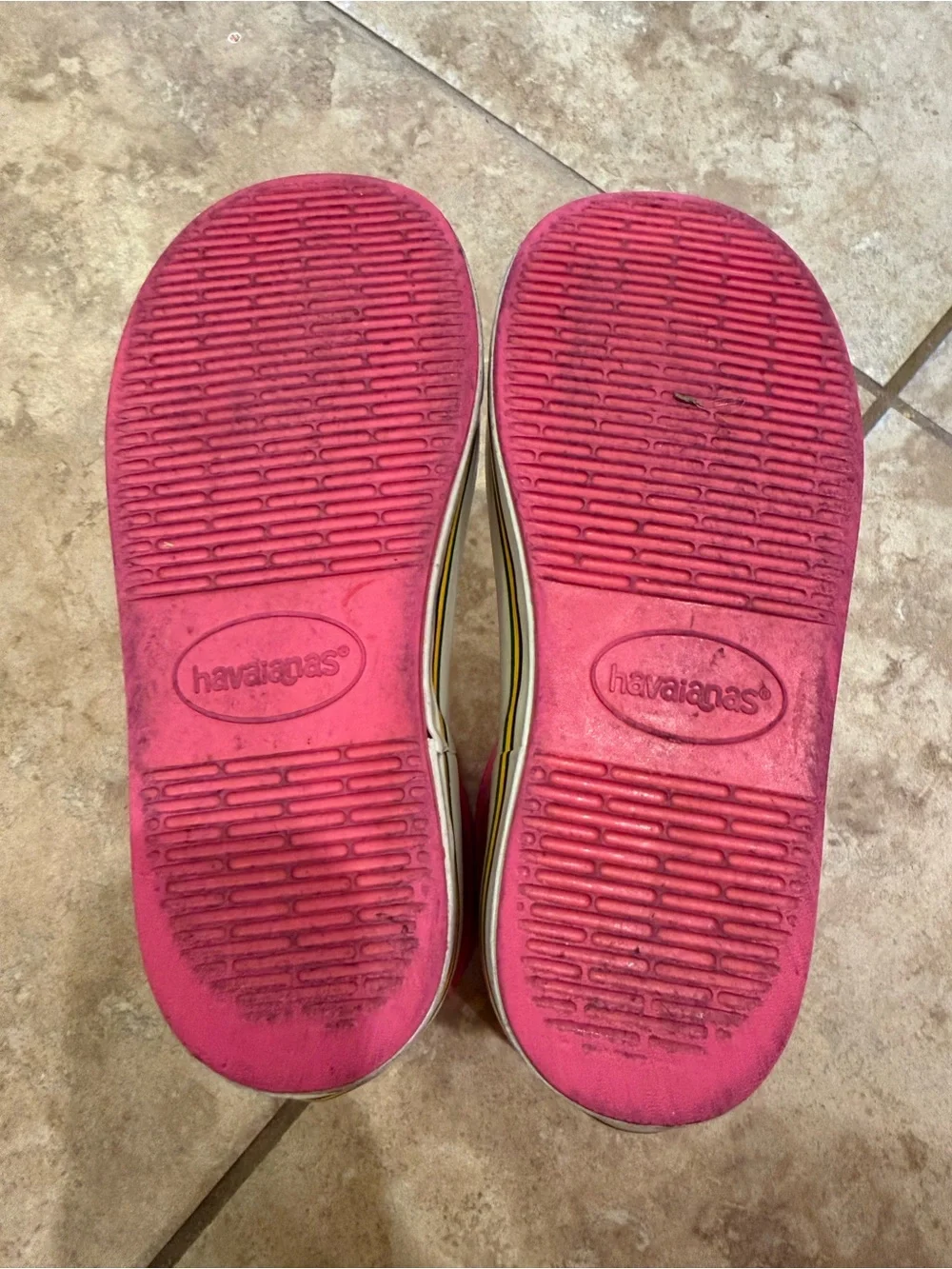 Havaianas Girls Hot Pink Rubber Rainboots size 10C